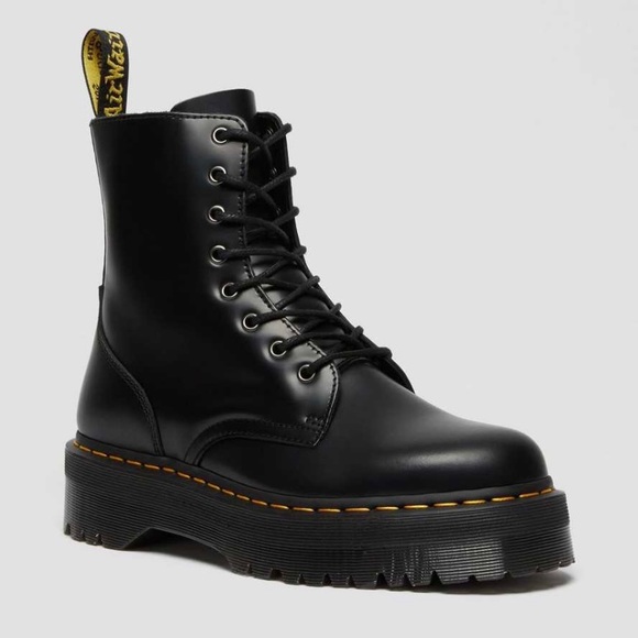 Dr. Martens - Jadon Smooth Leather Platform Boots - Picture 1 of 8